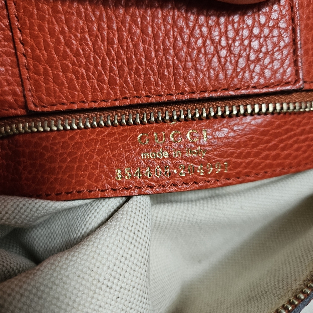 Auth Gucci Red Swing Tote Shoulder Bag - Picture 14 of 14
